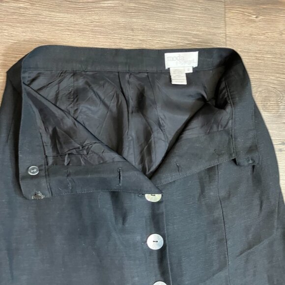 Vintage Moda Spiegel Pencil Skirt, W/mother of pearl Buttons, Women's Size 4 - Picture 3 of 7